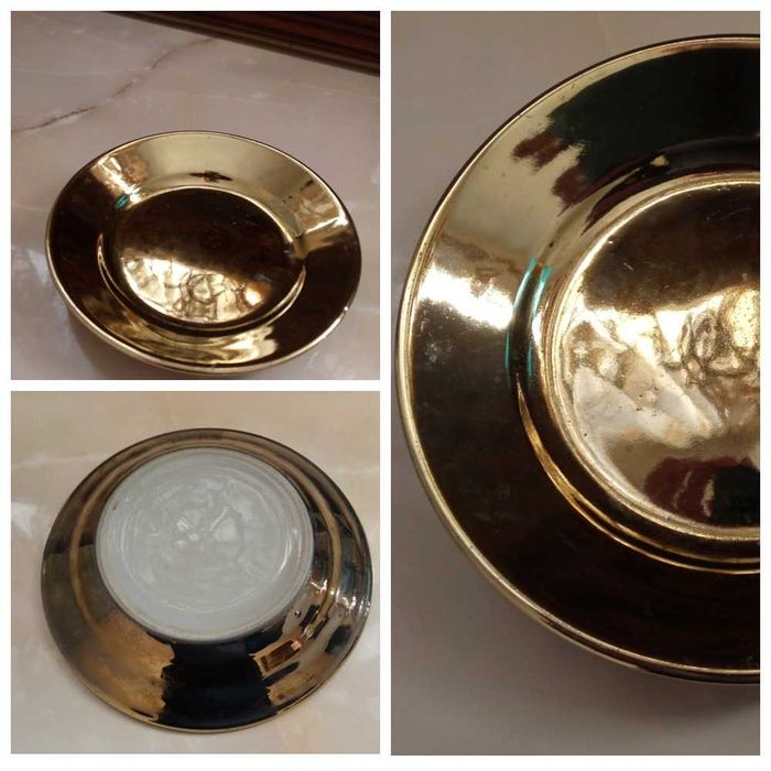 «Недорого» Старинная фарфоровая тарелка с золотом 1шт 30 тыс