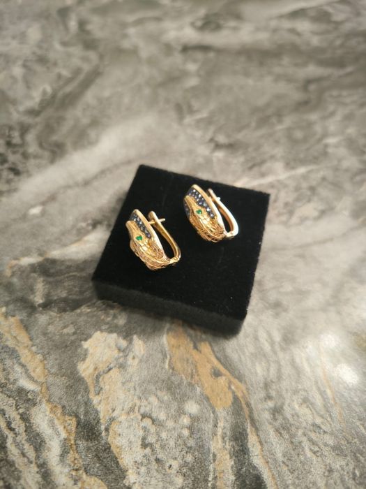 Золотые серьги Бренд Sokolov