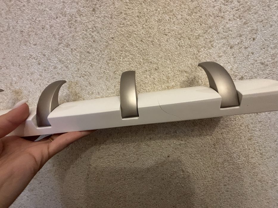 Стилна стенна закачалка Umbra Flip Hook (5 куки) – Бяла