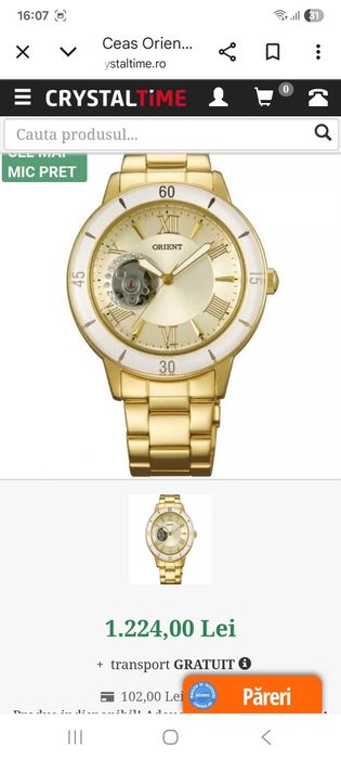 Ceas Orient automatic de damă