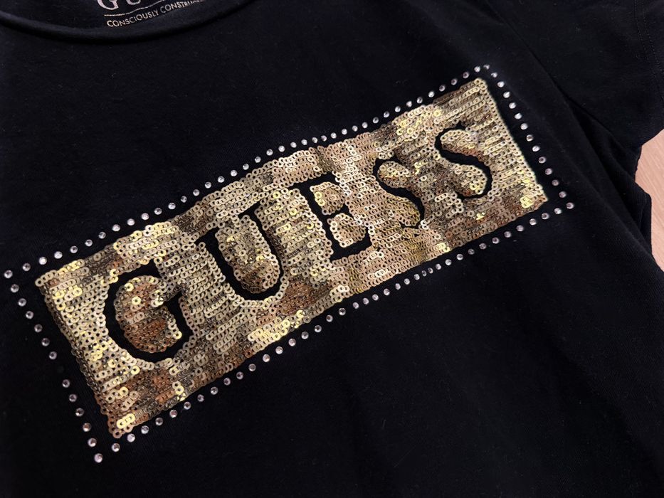 Черна тениска Guess - Оригинална