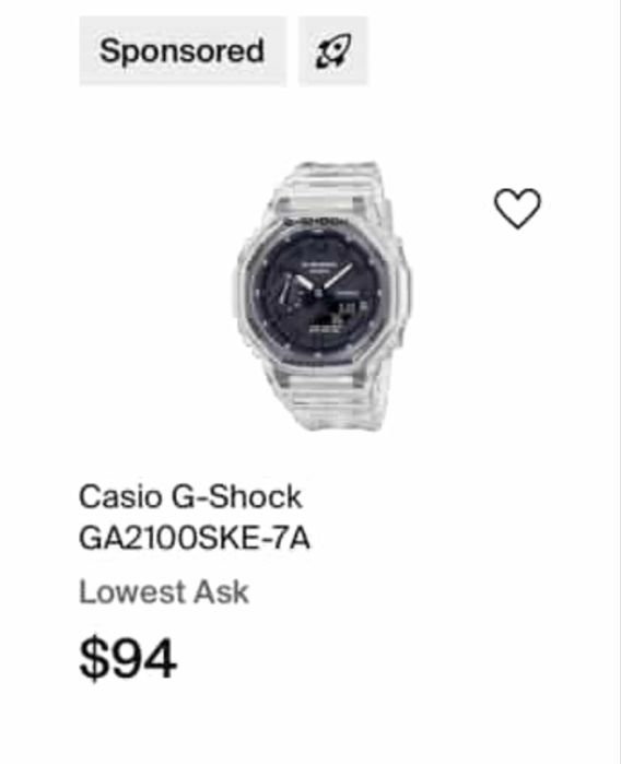 Часы Casio G-Shock GA2100SKE-7A