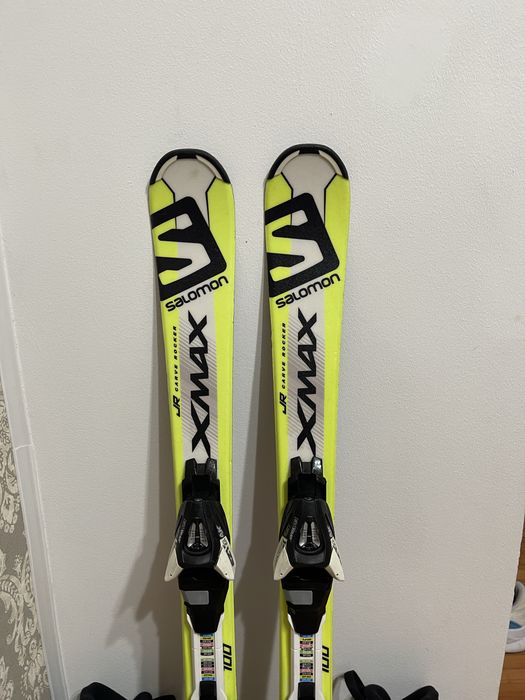 Schiuri copii 100 cm salomon cu clapari skiuri