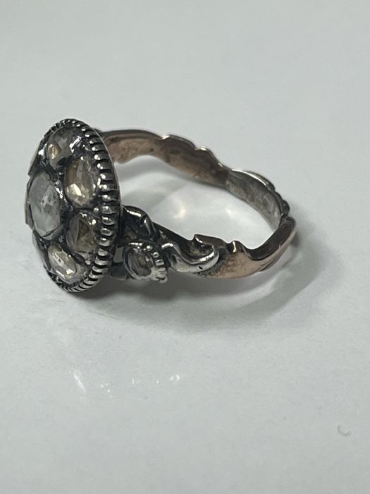 Античен викториански диамантен пръстен (1880 г.)
