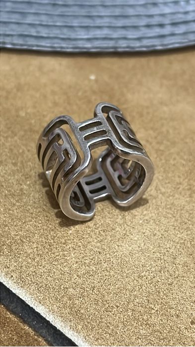 Inel original  Hermes din argint