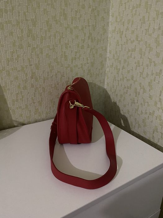 Красная сумка Leather Country