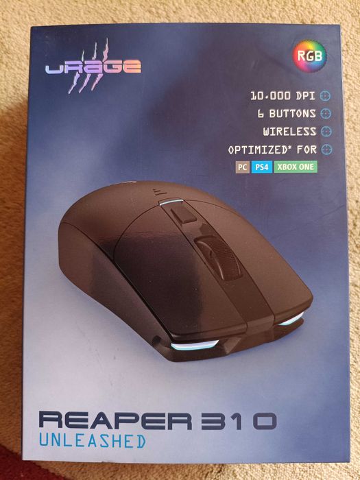Mouse Gaming Wireless HAMA uRage Reaper 310 Unleashed 10.000 DPI - NOU / SIGILAT