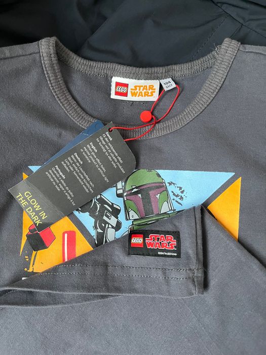 Tricou copii Lego Wear LEGO StarWars gri masura 104 (4 ani)