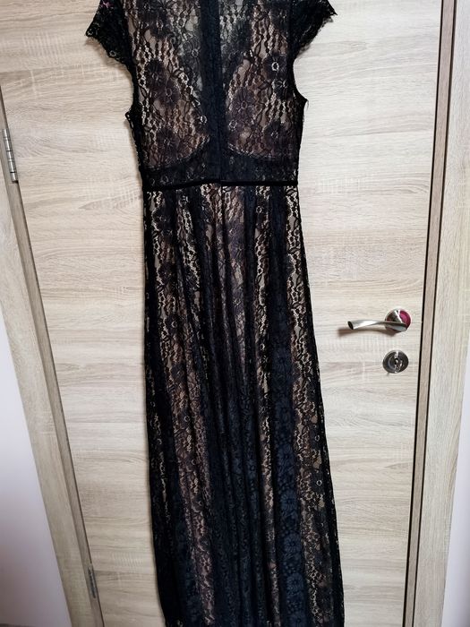 Официална дълга бална рокля дантела