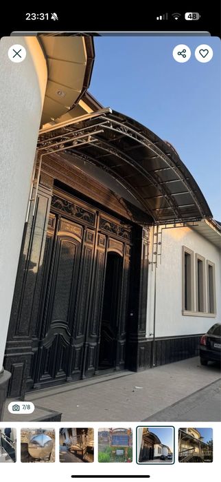 Навесы и корезки из нержавейки и с лексаном