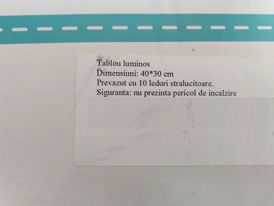 Tablou cu leduri pentru camera copil