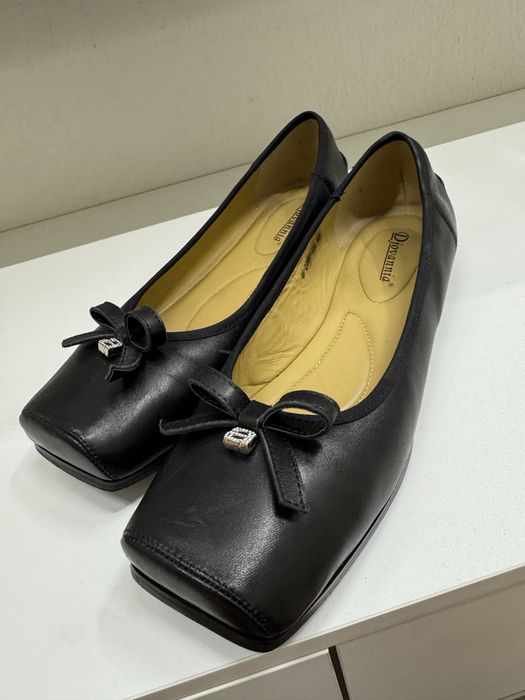 Балетки кожаные черные 39,5-40