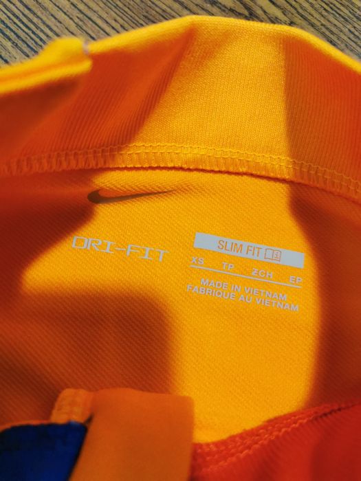 Bluză sport FC Barcelona Nike damă XS – portocaliu, mânecă lungă, ferm