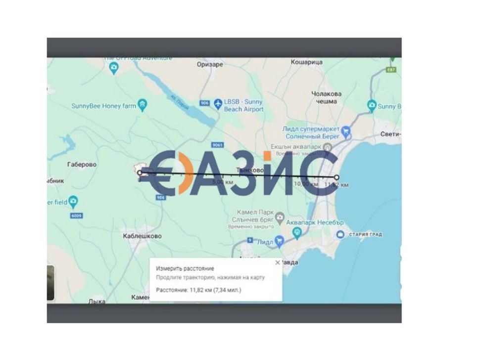 Парцел в УПИ с. Медово, Общ. Поморие, обл. Бургас, България - 500 кв.