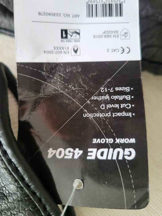 Mănuși piele naturala moto, ATV  mărimea L,XL marca GUIDE 4504