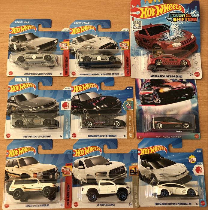 Masinute Hot Wheels Japoneze Subaru/Nissan/Toyota/Honda/Mazda/Acura