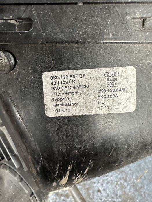 Carcasa filtru aer audi a4 b8 a5 a6 2.0tdi cgl cjc