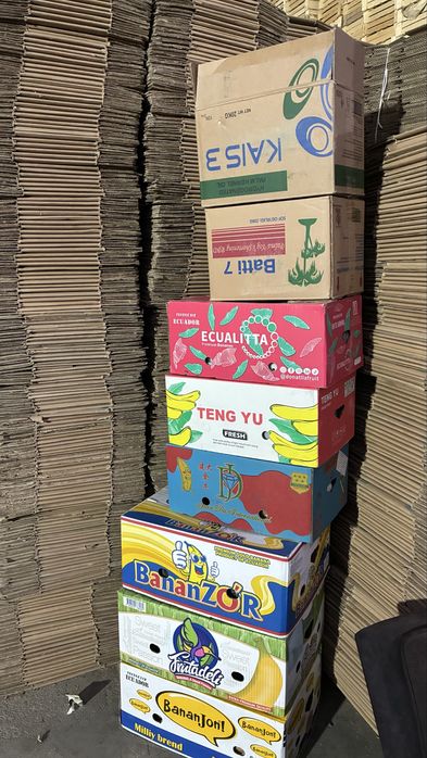Коробки от бананы, от масла итд