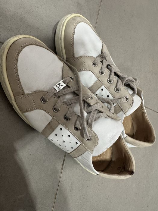 Макасины Бежево/Белые