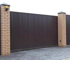 Ворота откатные секционные распашные