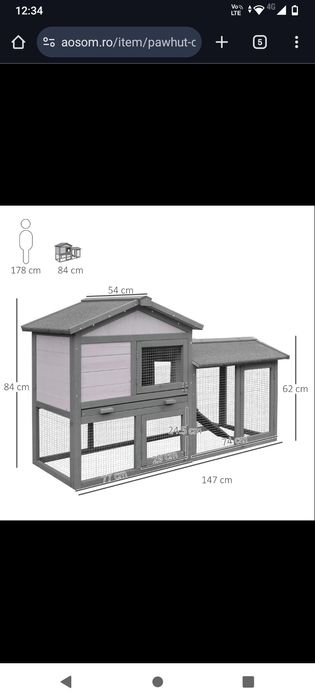 Vând cușcă iepure