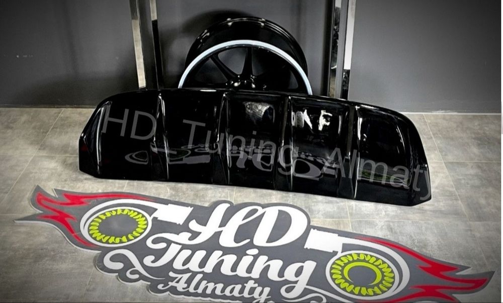 Диффузор на задний бампер BMW X6 E71 Дорестайлинг