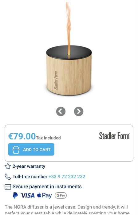 Арома дифузер Nora Stadler Form