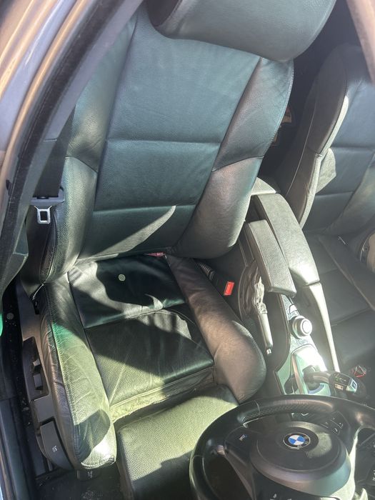 Черно кожено рекаро за BMW E60