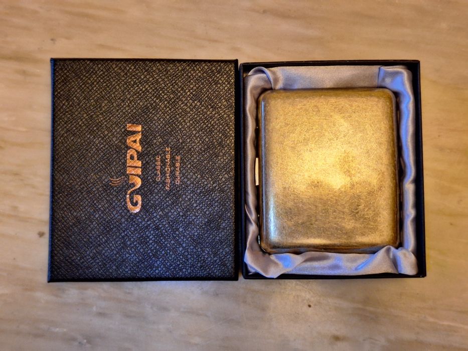 Табакера от месинг Jack Daniel's (за 20 бр цигари 80мм.)