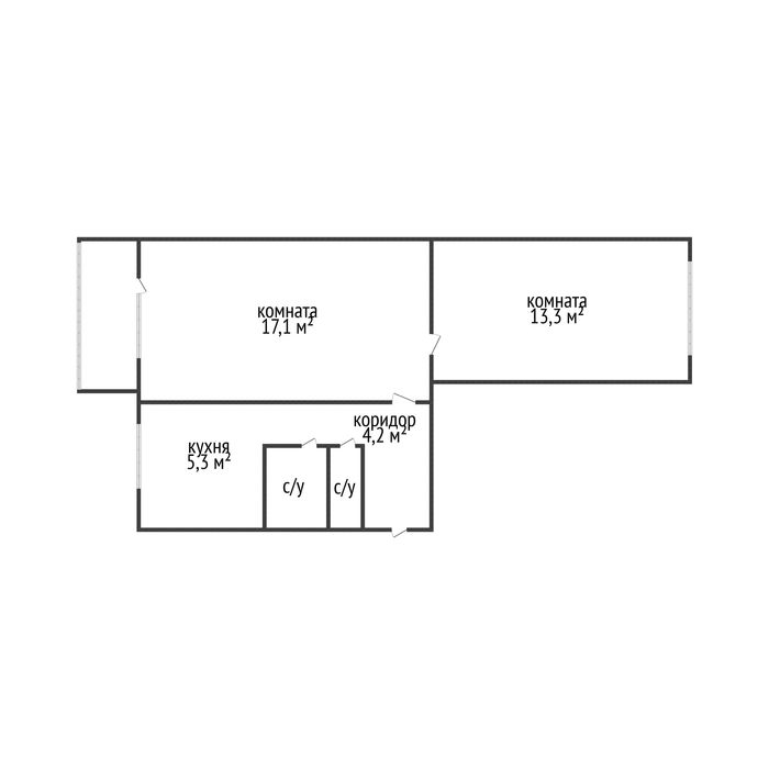 2х комнатная Волынова