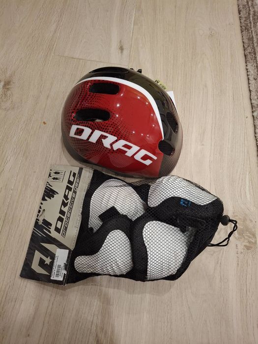 Детска каска и наколенки за колело