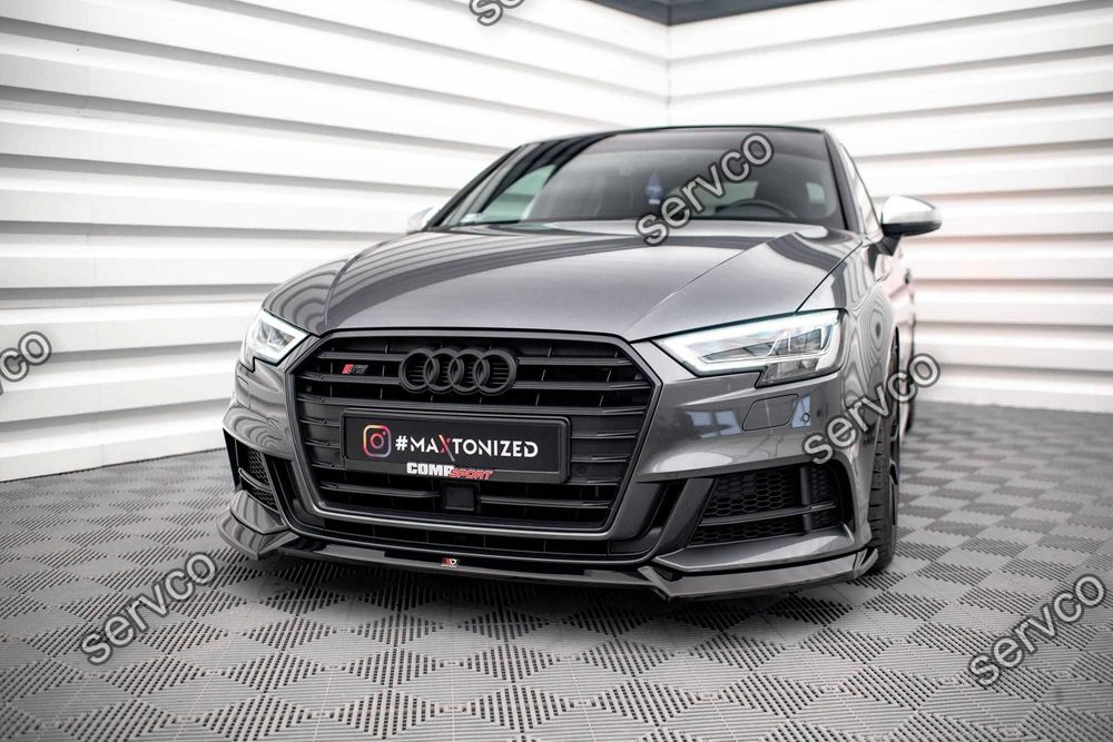 Prelungire bara fata Audi S3 Sportback 8V 2016-2019 v17 Maxton Design