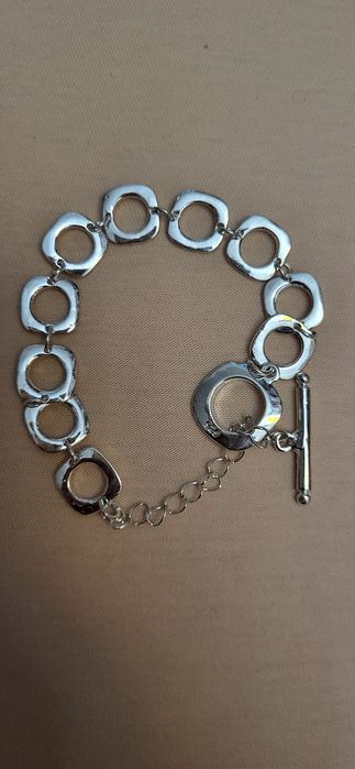 Brățară argint model unisex, lungime 16 cm+5 cm lanțul de închidere