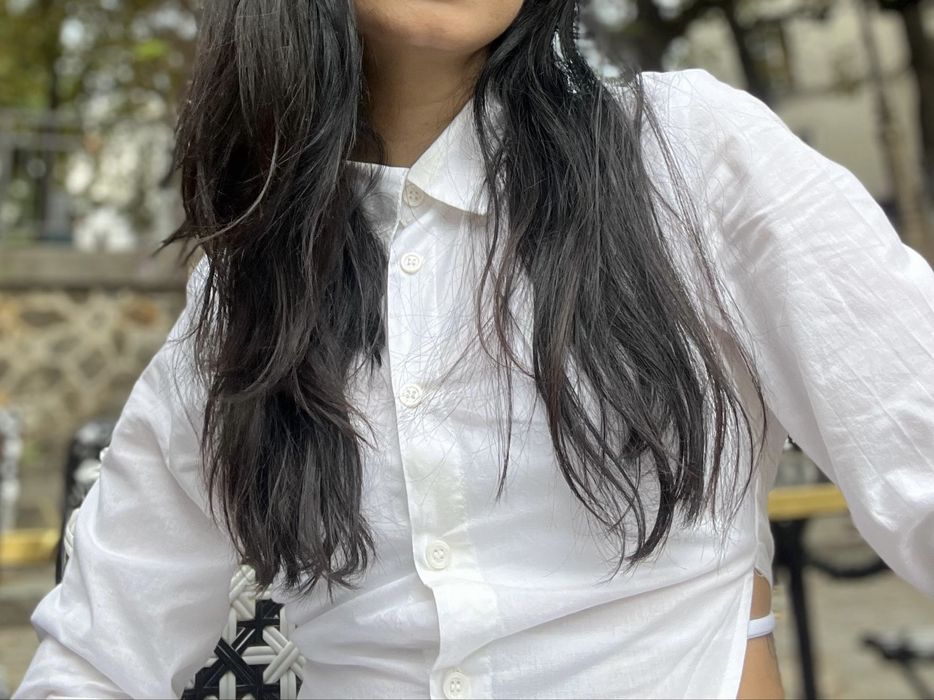 Camasa alba H&M decupata