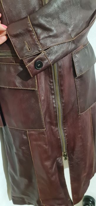 Benetton манто от естествена кожа