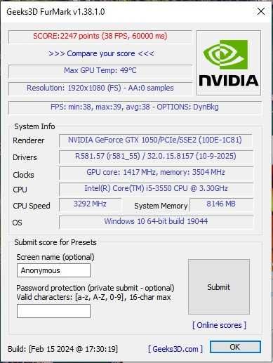 Placa video gaming MSI GTX 1050 Low Profile IMPECABILA Fara alimentare aux