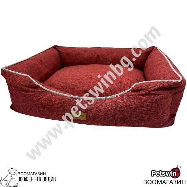 Легло за Куче/Коте - 60см/45см/20см- Burgundy- Mia Premium- Urban Pets