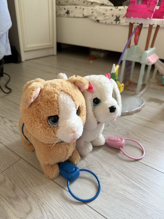 интэрактивные кошечка и собачка