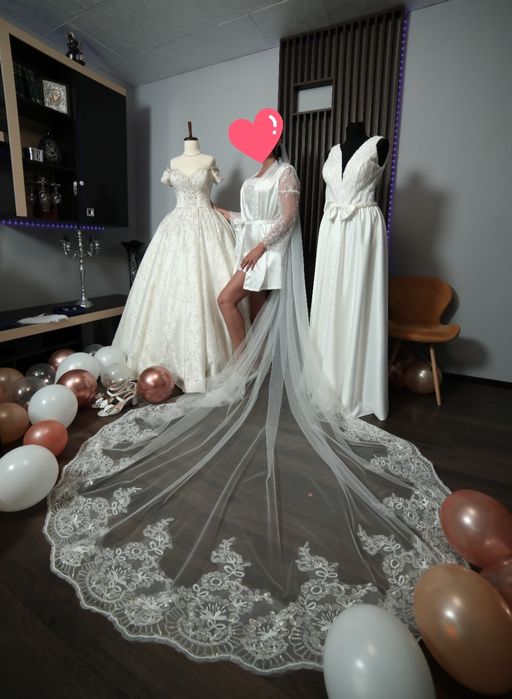 De vânzare rochie de mireasă mărimea 38 - 40, plus accesorii