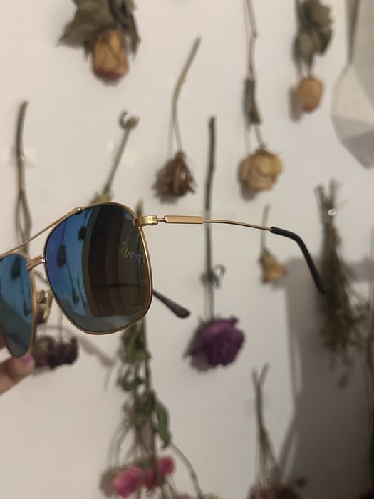 Очки авиаторы с синими линзами