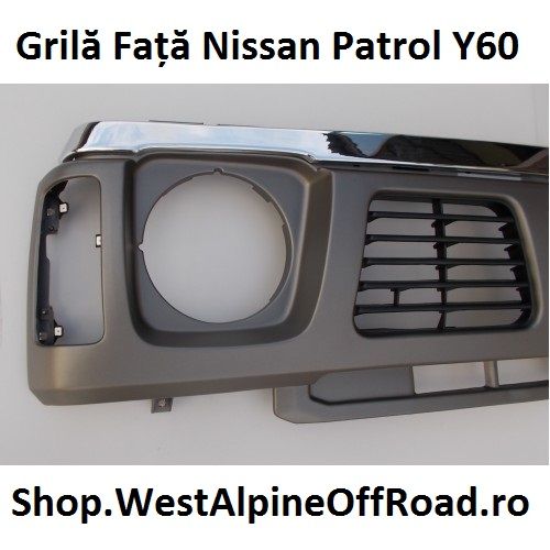Grila NISSAN PATROL Y60 - Masca fata plastic + CROM partea de sus