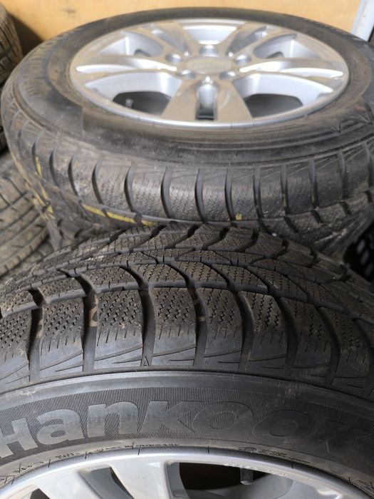 Set 4 Roți Iarnă 195/65 R15 - Jante Aliaj + Anvelope Hankook