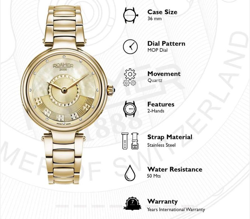 Ceas ROAMER cu pietre Swarovski