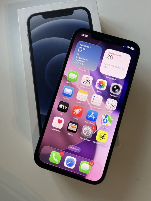 Айфон 12 128гб с коробкой