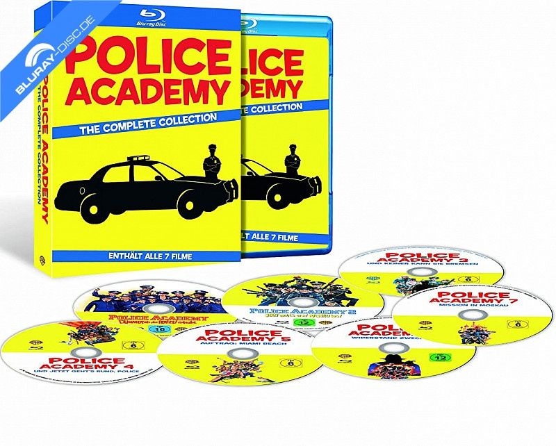 Set box blu ray colecția POLICE ACADEMY