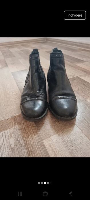 Ghete chelsea dama piele naturala