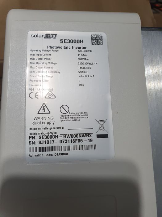 Invertor On-Grid Solaredge SE3000H NOU