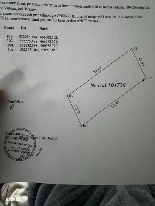 Teren cu cabana tip A frame in Vulcan Brasov