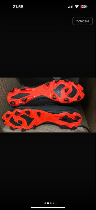 Ghete fotbal , adidas , noi , marimea 43