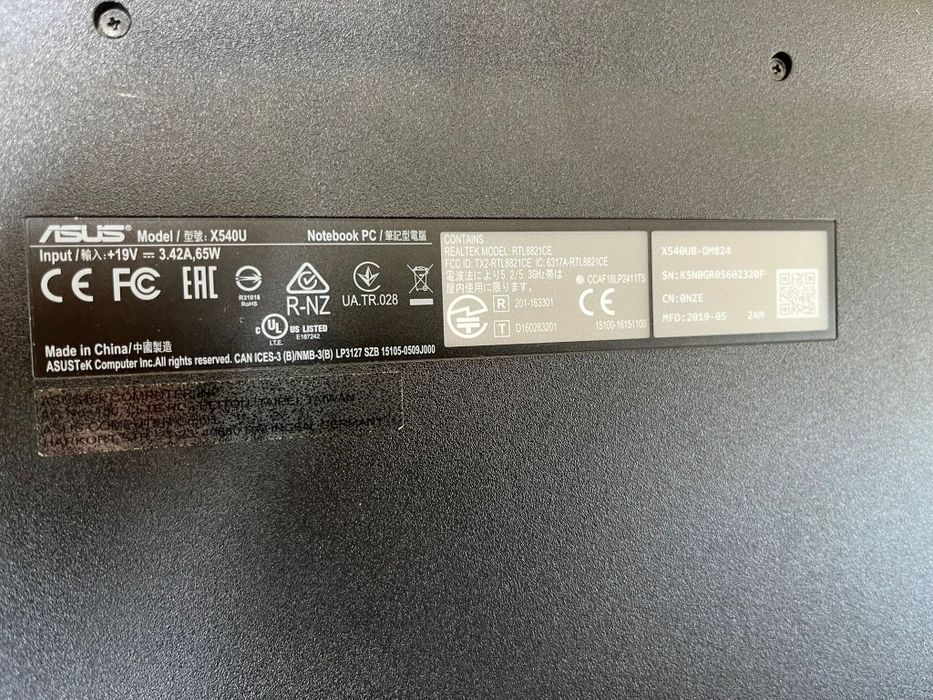 Asus X540U Amanet BKG